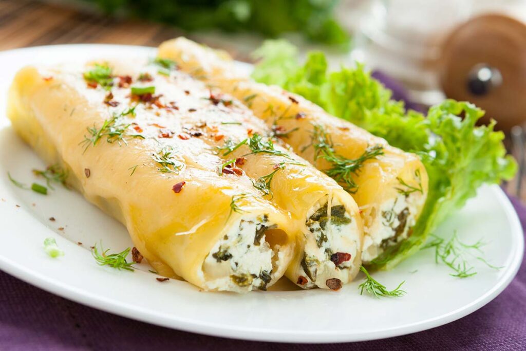 Cannelloni ricotta e speck