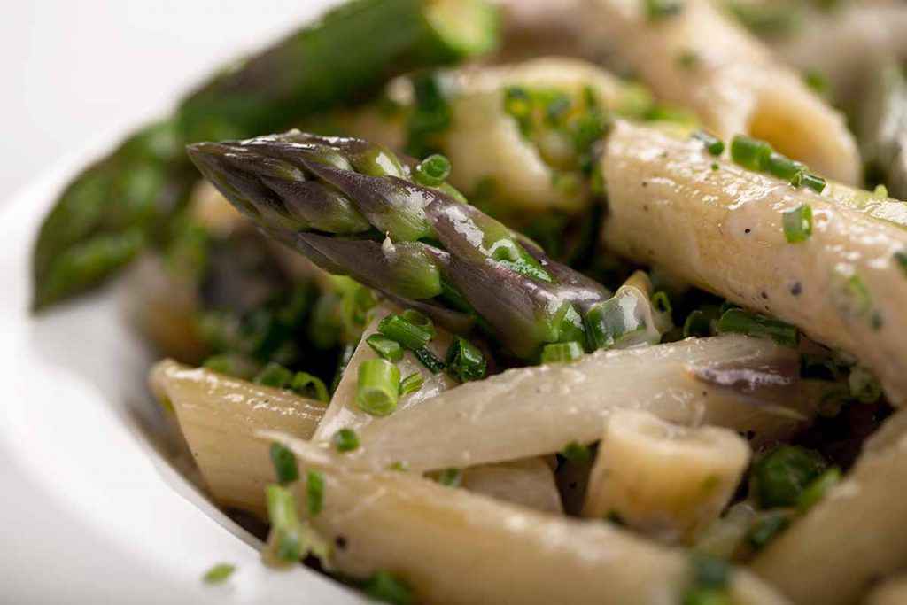 Pasta al forno con asparagi