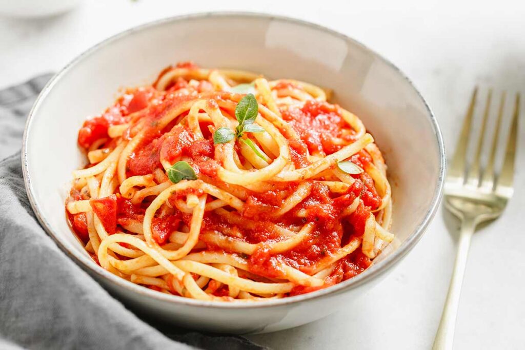 Spaghetti con il baccalà