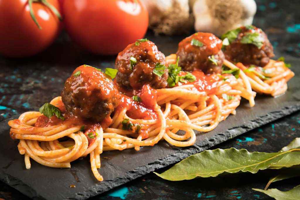 Spaghetti con polpette