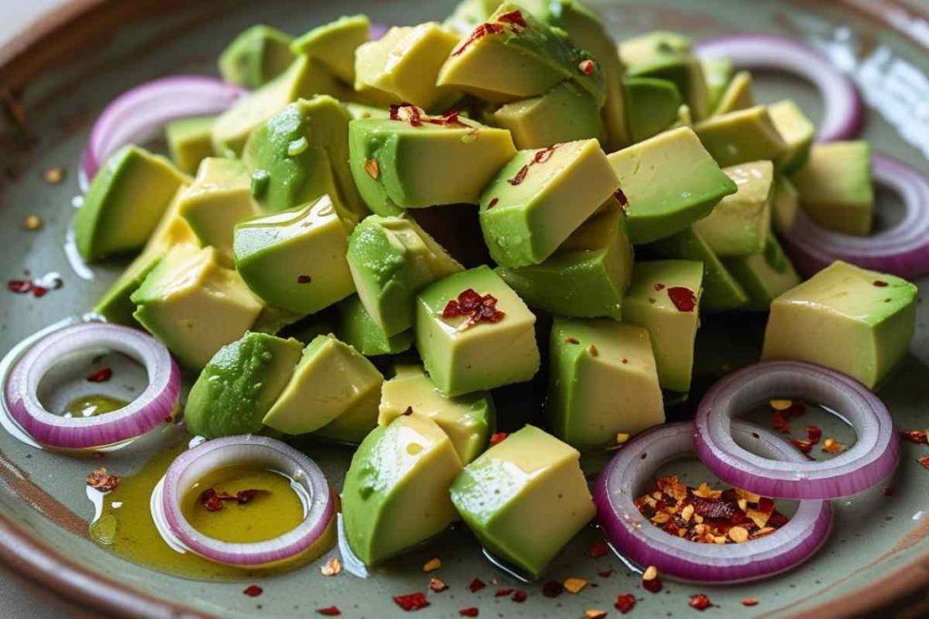 Insalata di avocado e cipolla di Tropea