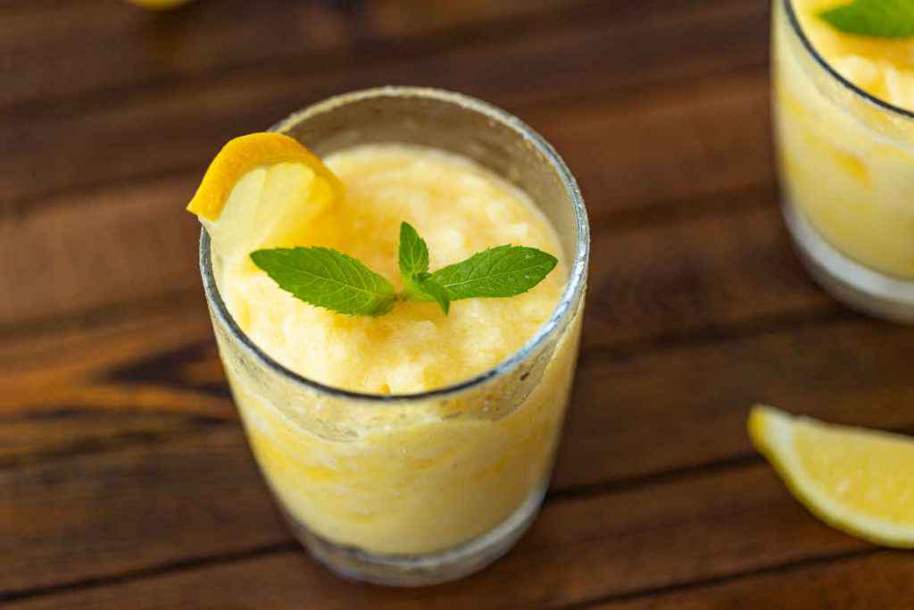 granita al limone senza zucchero