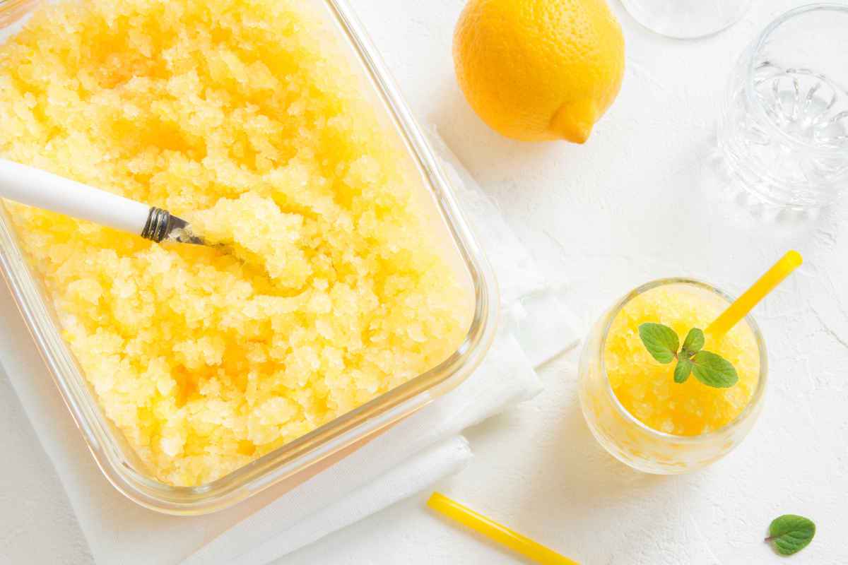 Granita al limone