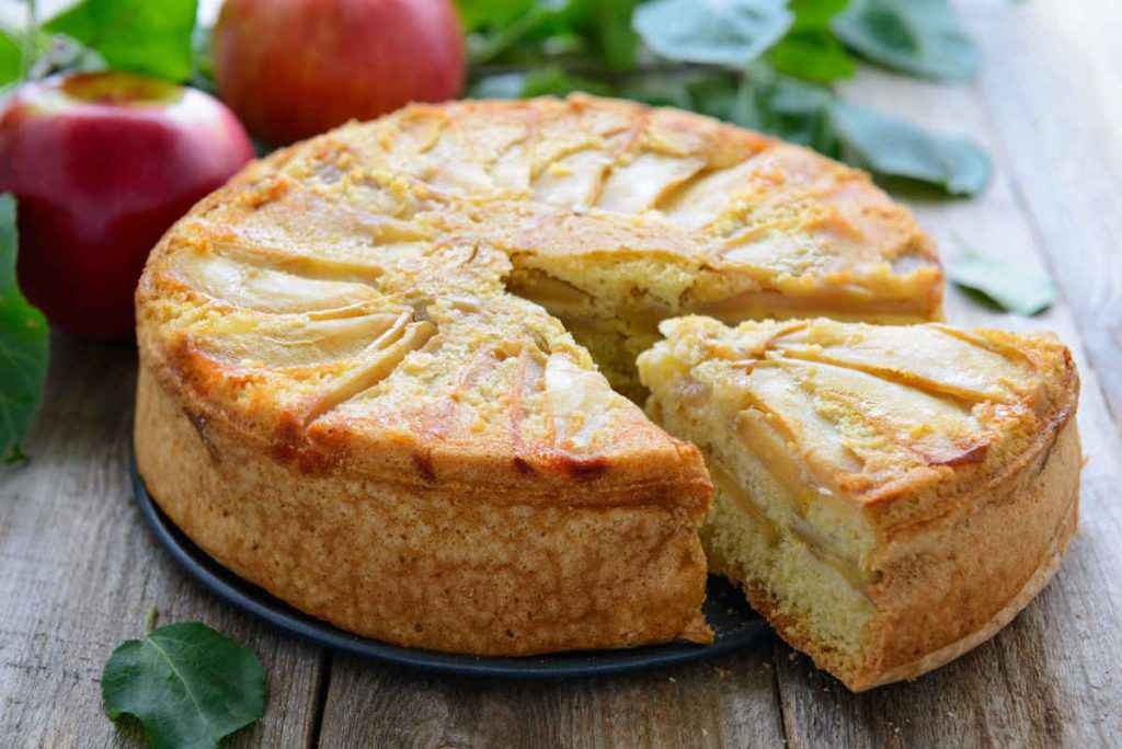 torta di mele vegan senza latte senza burro e senza uova