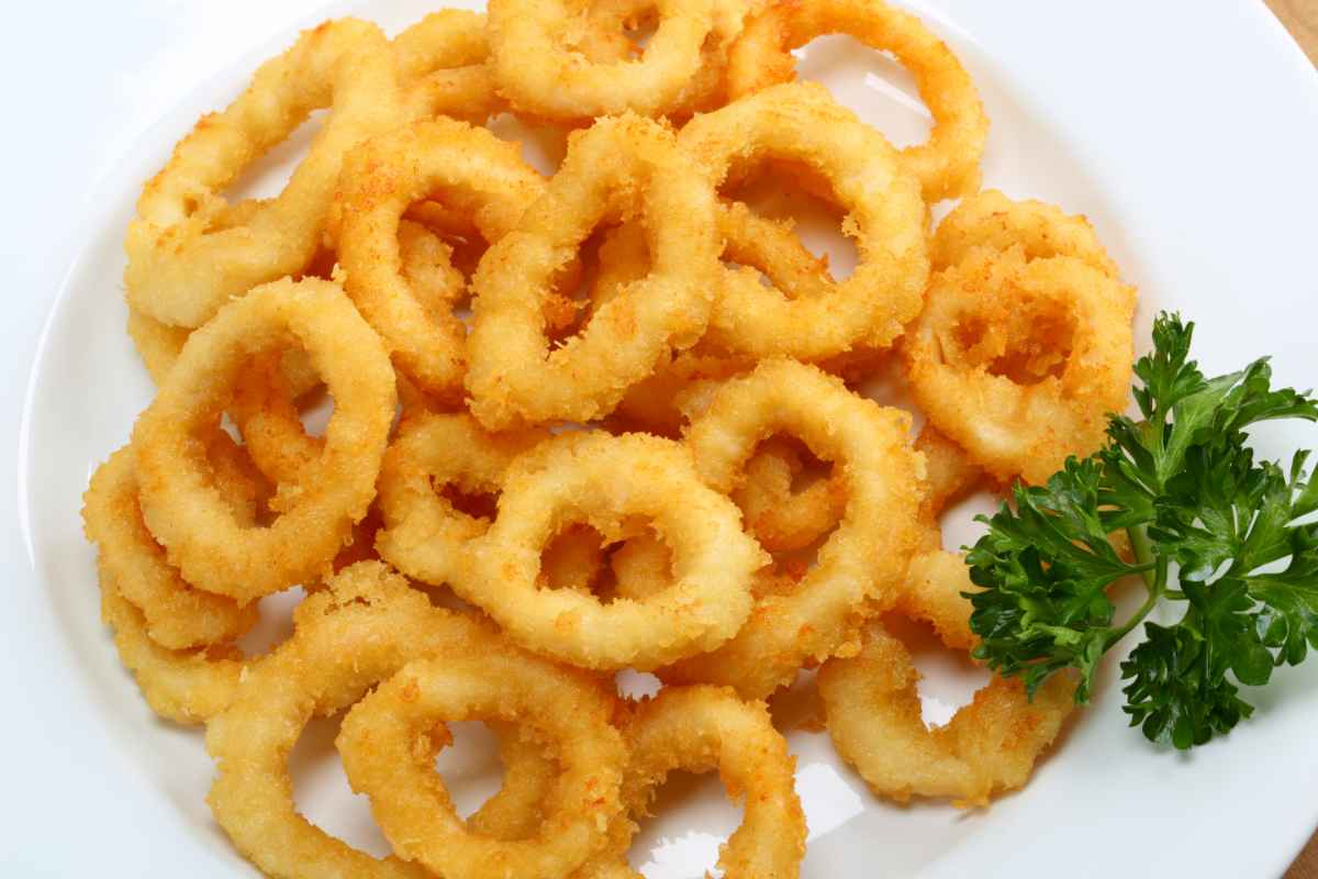 Calamari fritti con panatura di mais