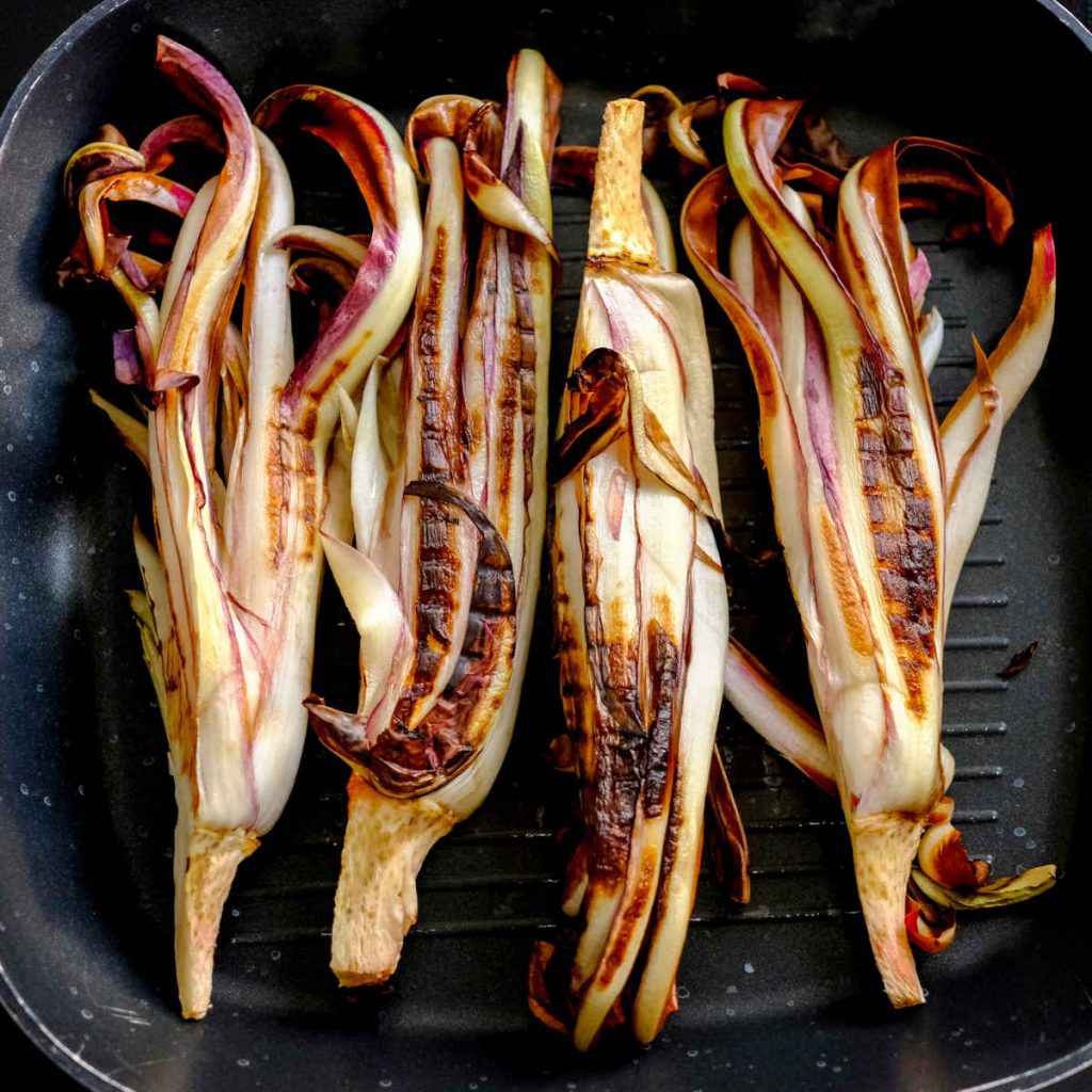 cespi di radicchio trevigiano alla griglia