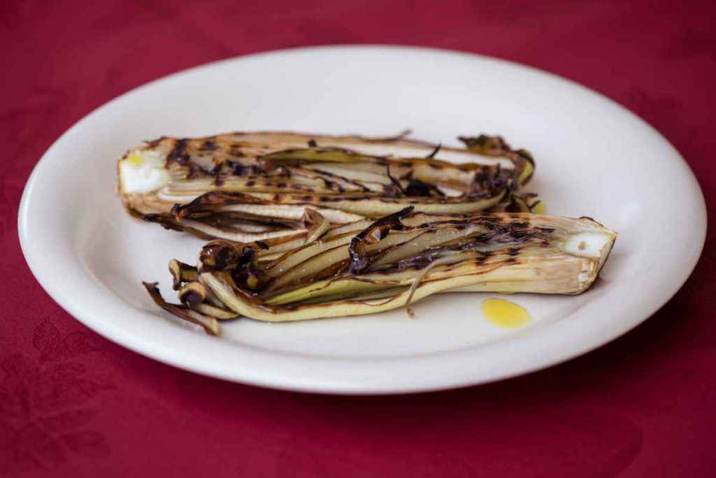 radicchio grigliato alla piastra