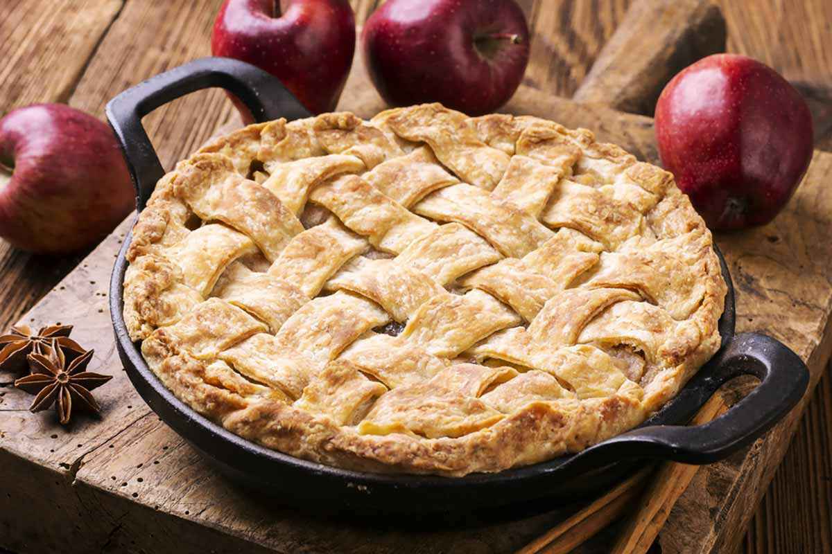 Crostata di mele e crema pasticcera