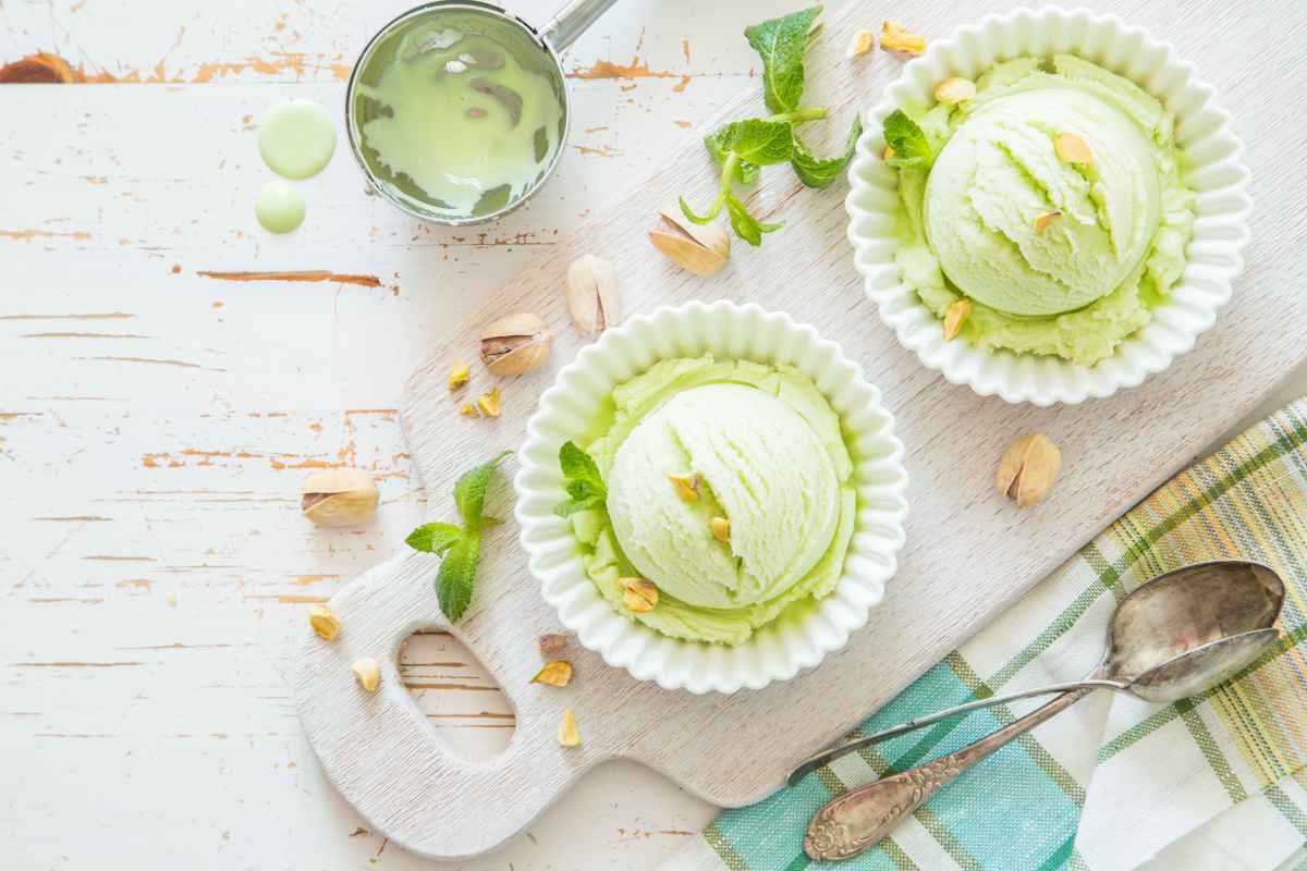 gelato al pistacchio senza gelatiera