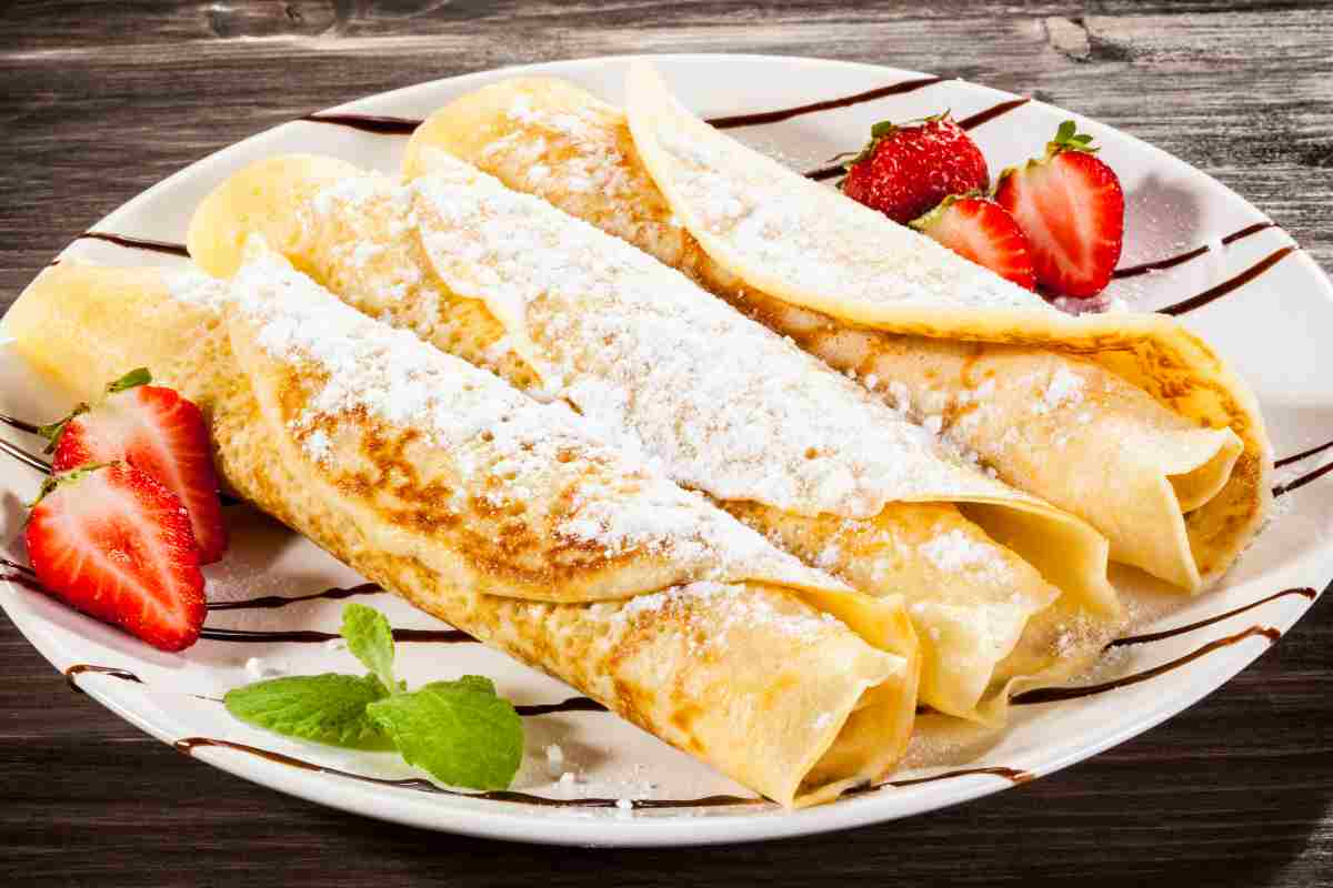 Crepes alla crema pasticcera