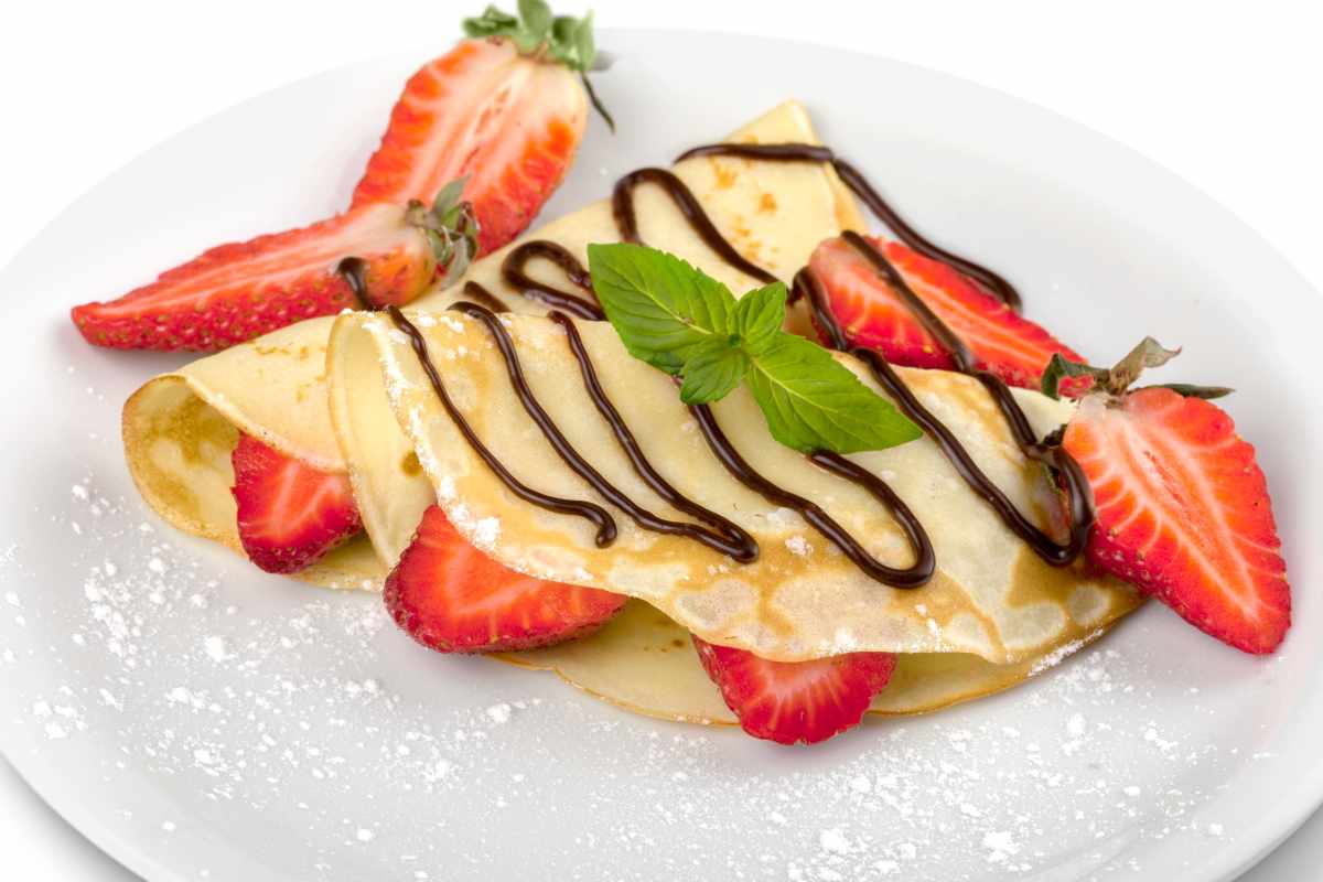 Crepes vegane senza latte e senza uova