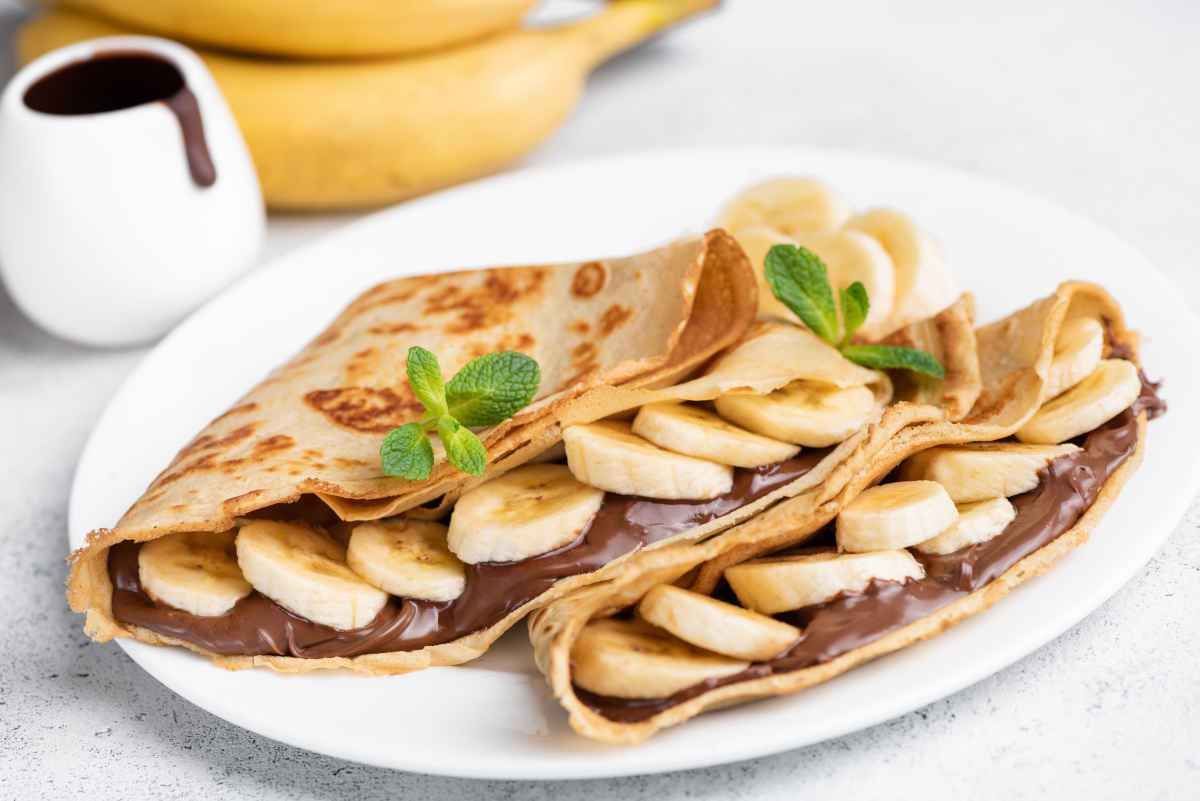 crepes alla nutella e banane