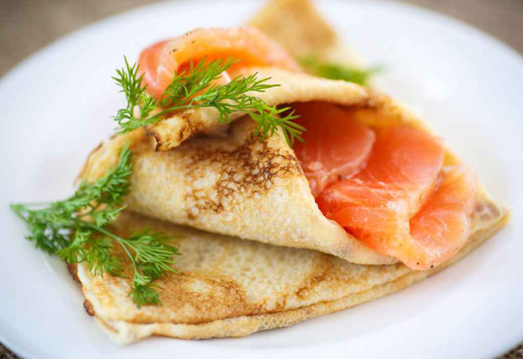 Crepes al salmone