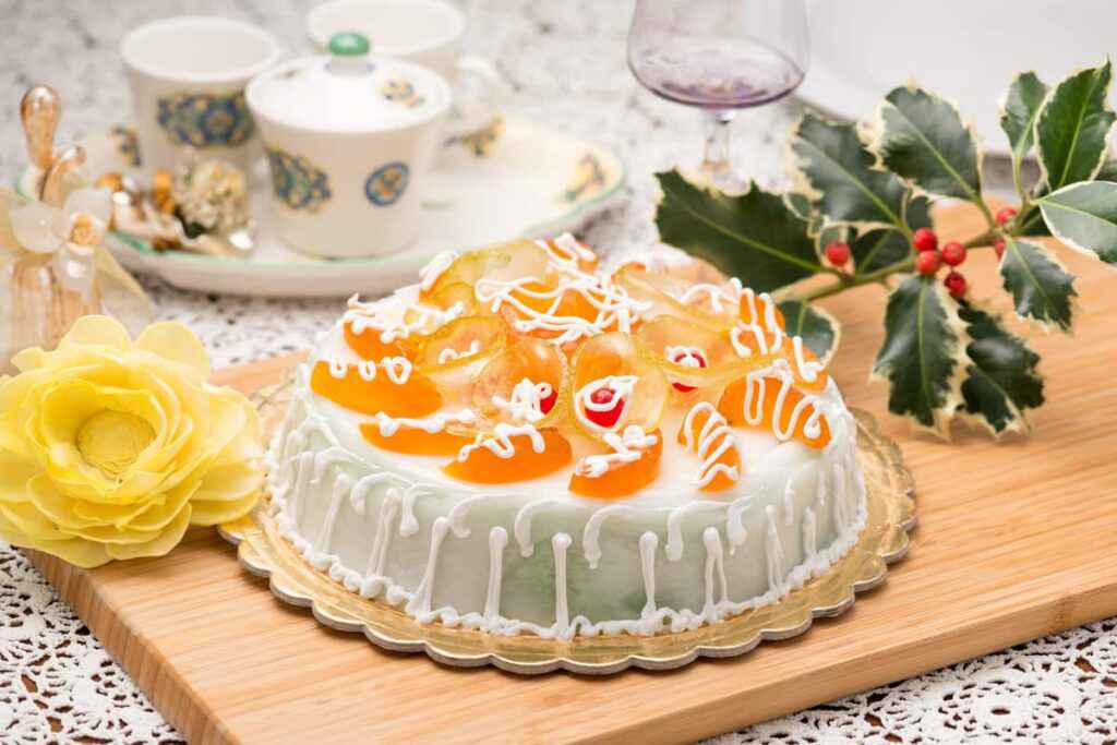 Torta cassata siciliana per natale