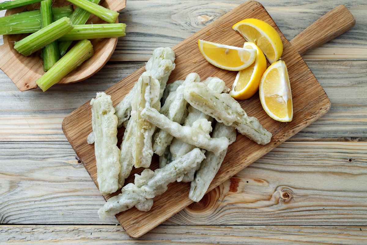 Pastella per fritti con i cardi