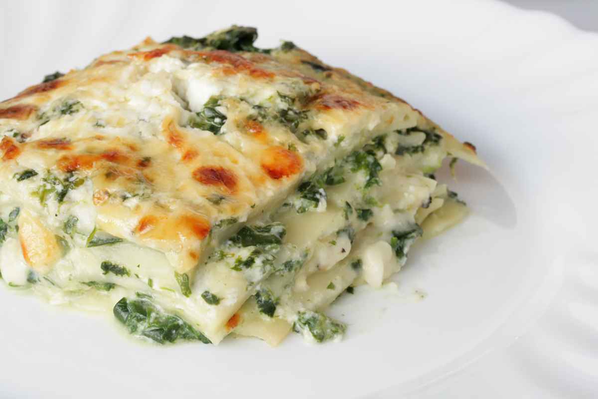 Lasagna rucola e crescenza