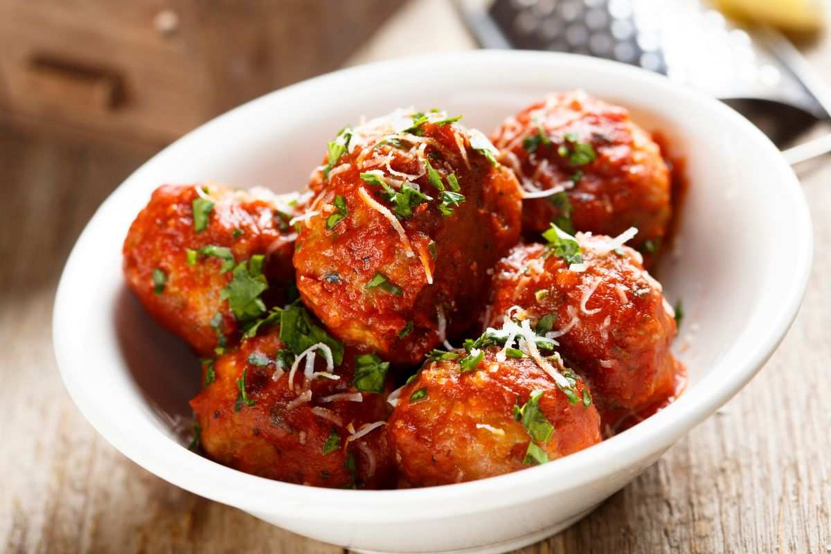 piatto di polpette