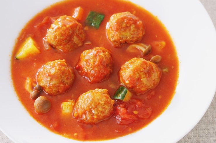 piatto con polpette