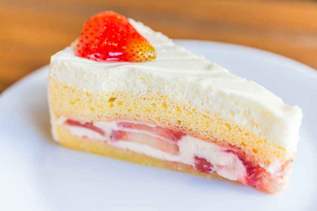 torta gelato fragole limone e pesche