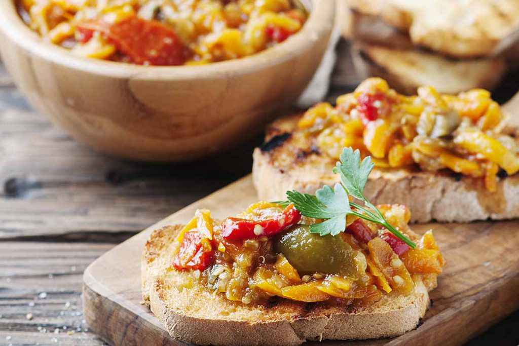 Bruschette con verdure