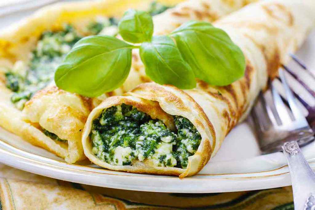 Crepes ricotta e spinaci