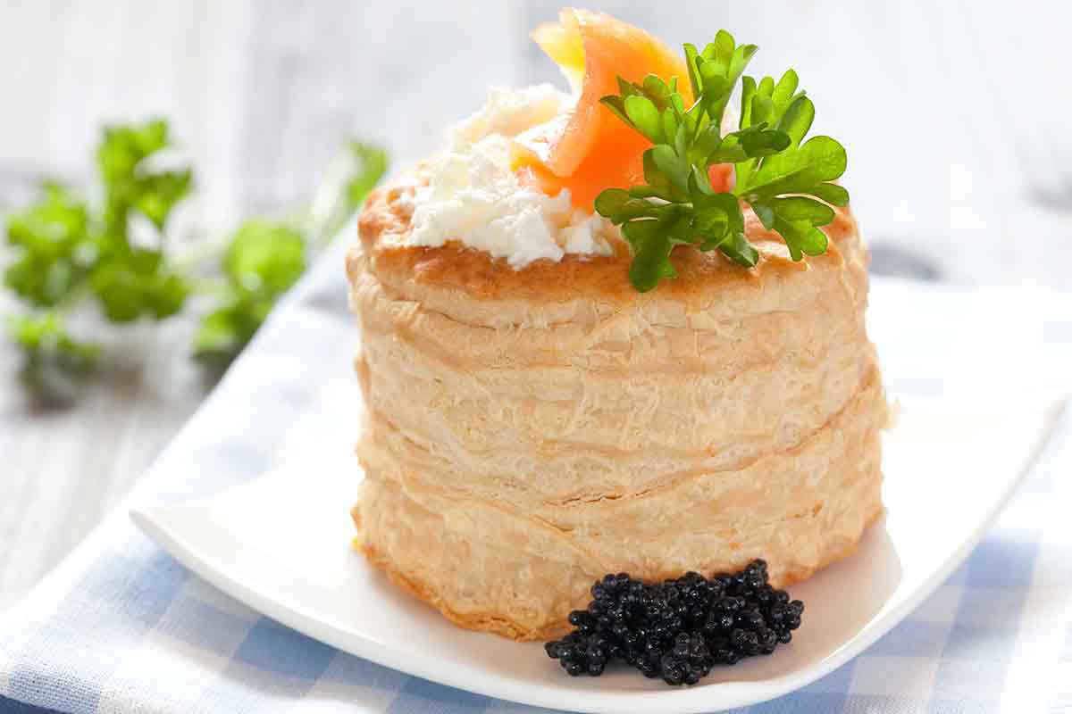 Vol-au-vent al salmone