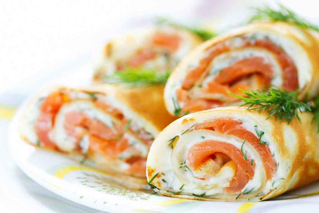 Crepes al salmone