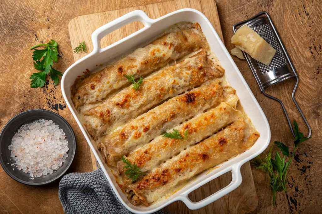 Crepes gratinate al forno