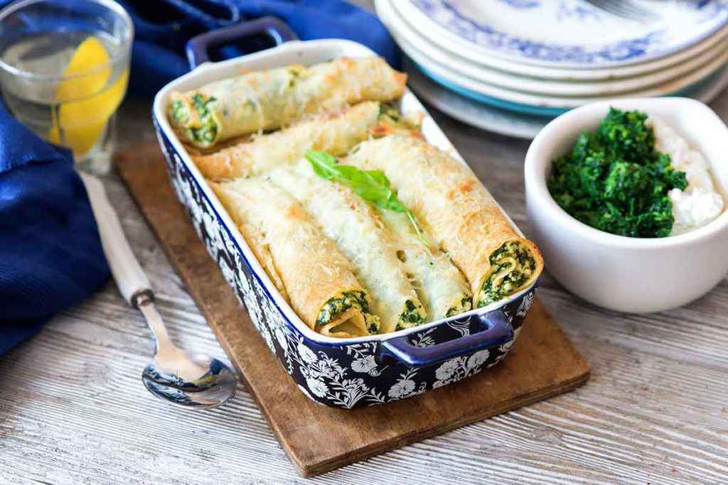 Crepes ricotta e spinaci