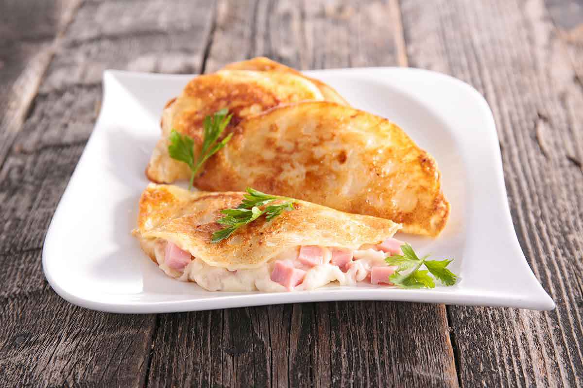 Crespelle prosciutto e formaggio