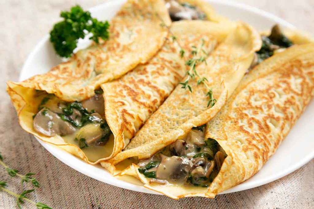 Crespelle ai funghi