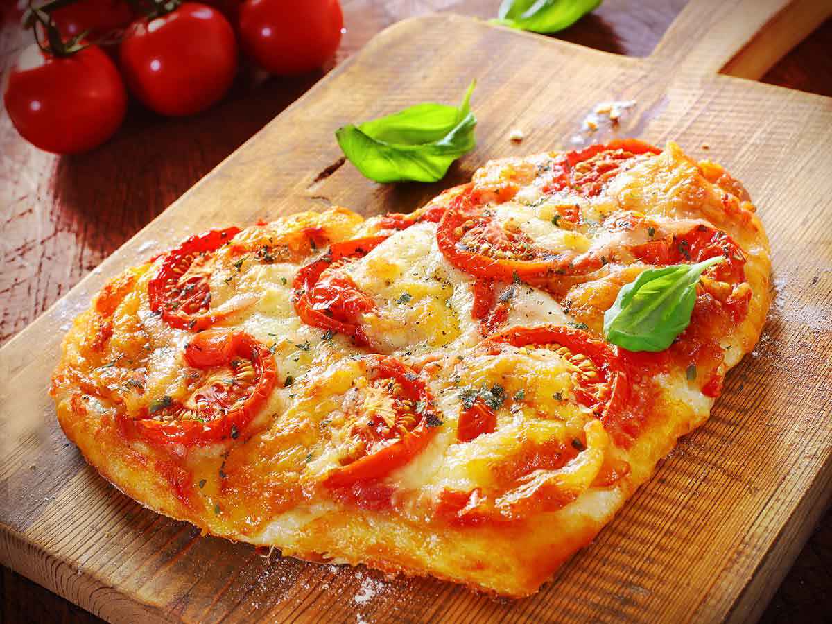 pizza a forma di cuore