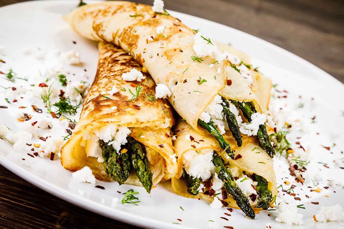 Crespelle agli asparagi