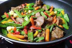 agnello con verdure