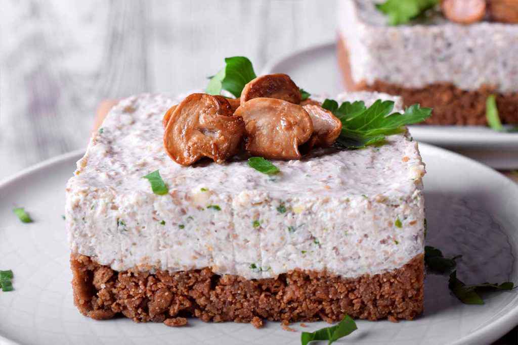 cheesecake salata funghi