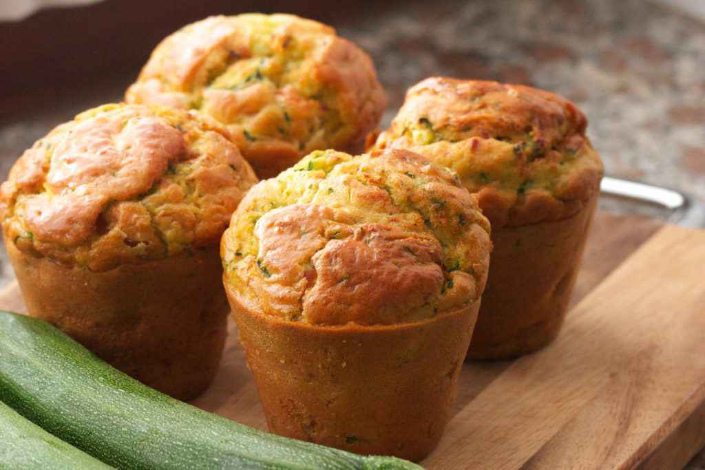 muffin salati con zucchine