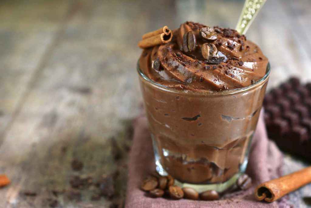 budino al caffe e cioccolato