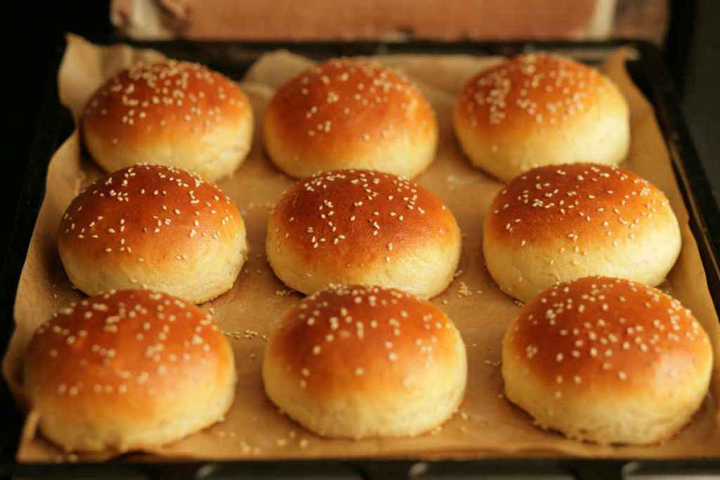 burger buns panini con sesamo