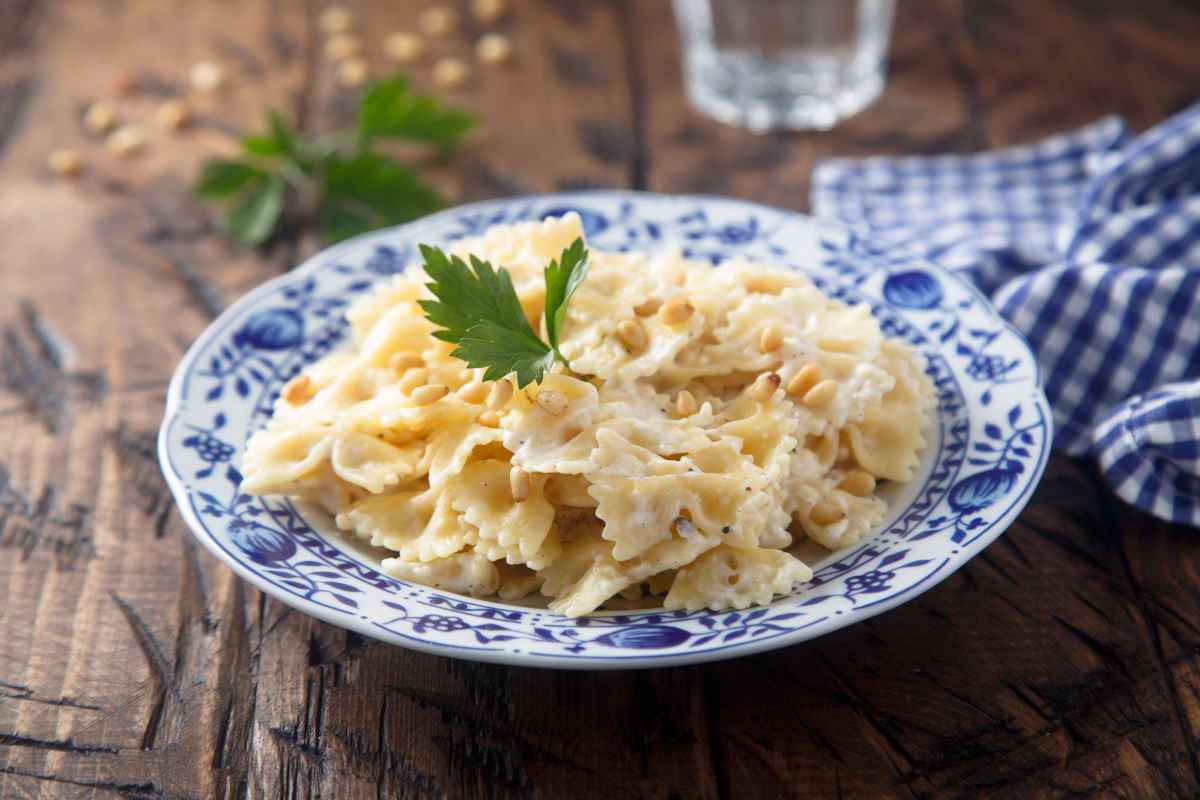 pasta farfalle al mascarpone