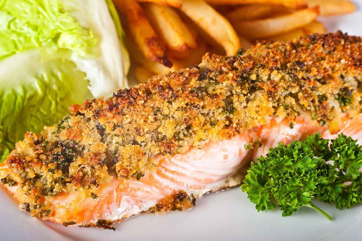 Salmone in crosta fatto al forno con spezie