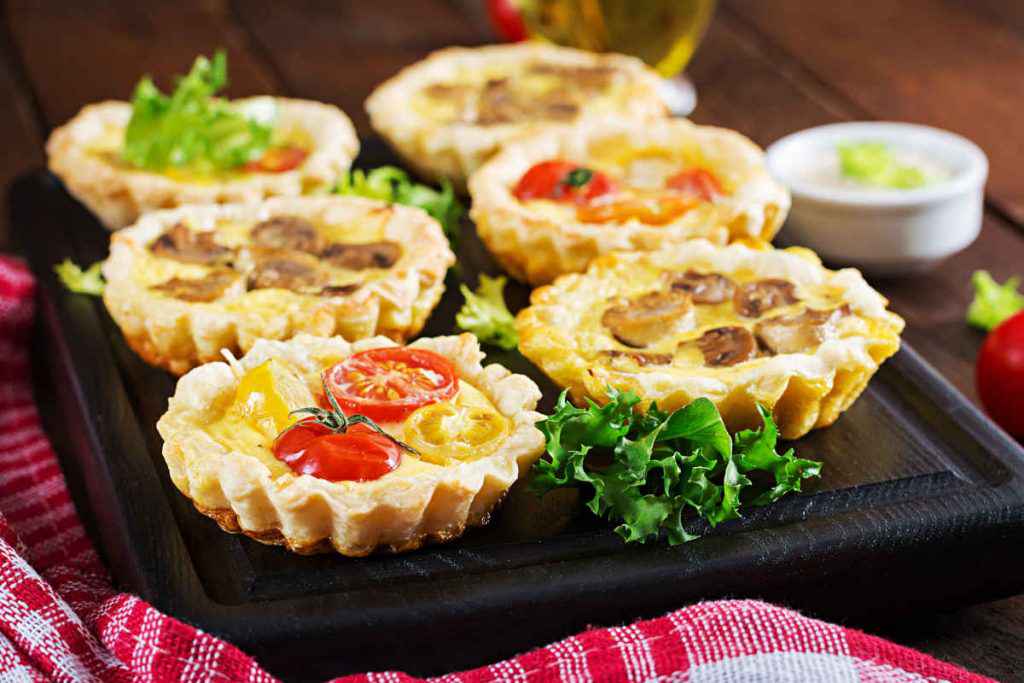 crostatine salate antipasti vegetariani sfiziosi