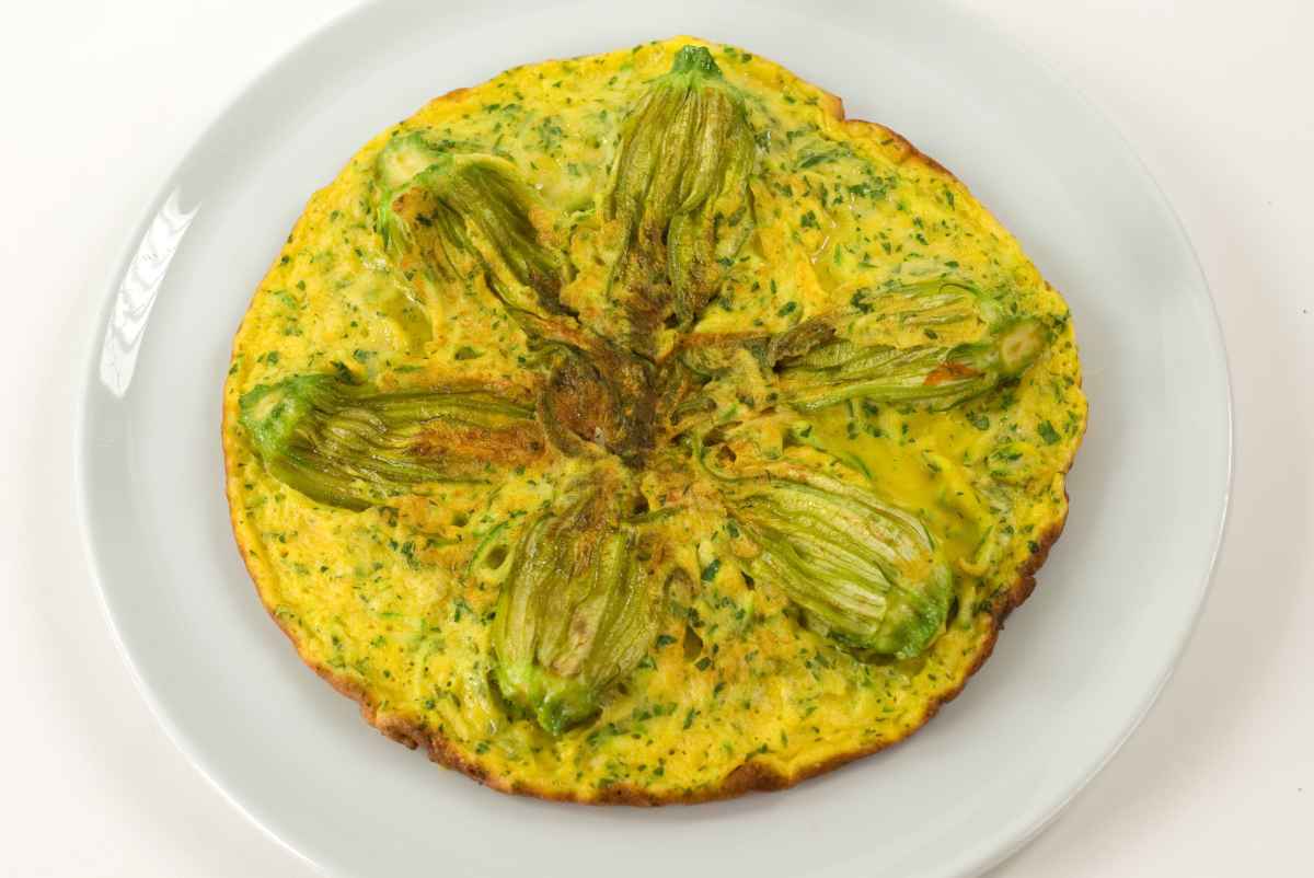 frittata di fiori di zucca