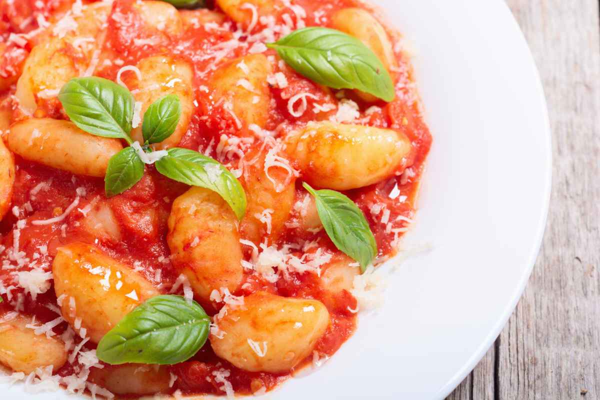 gnocchi al pomodoro foto cliccate su Instagram