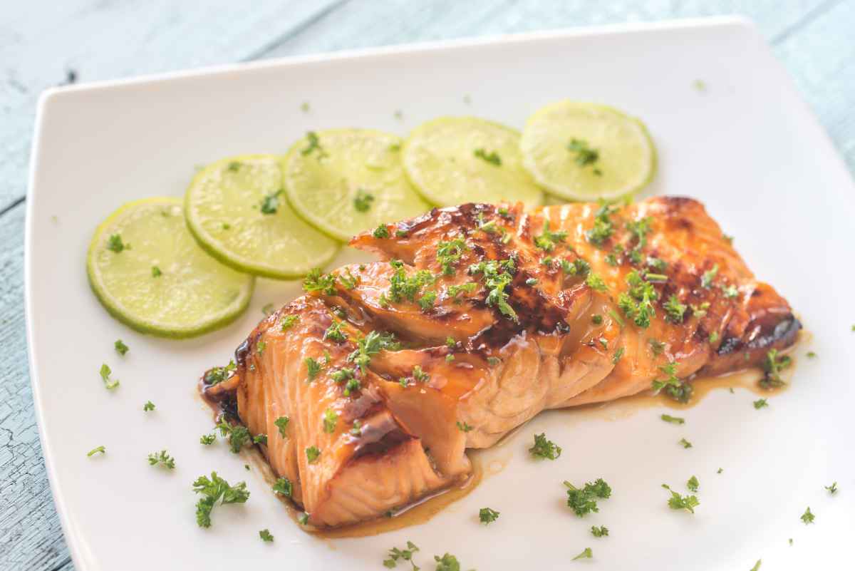 Tranci di salmone al lime