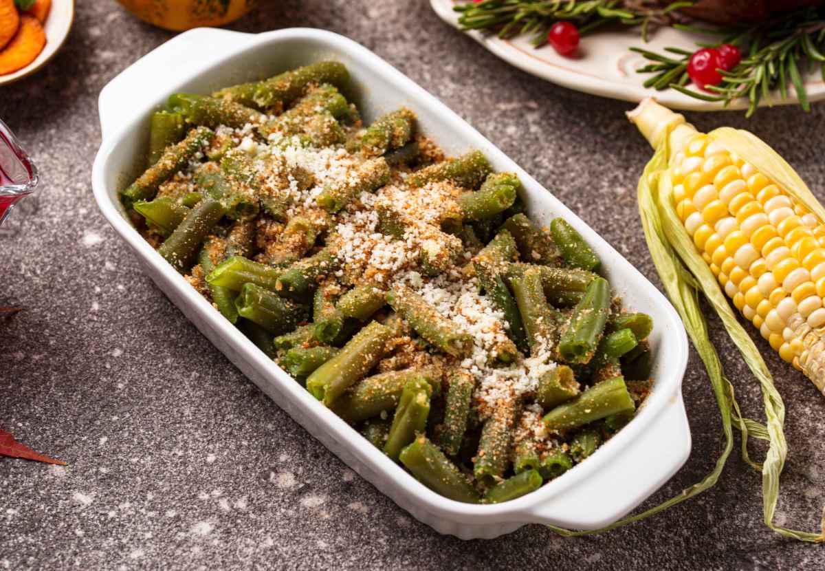 pasta con i fagiolini al forno