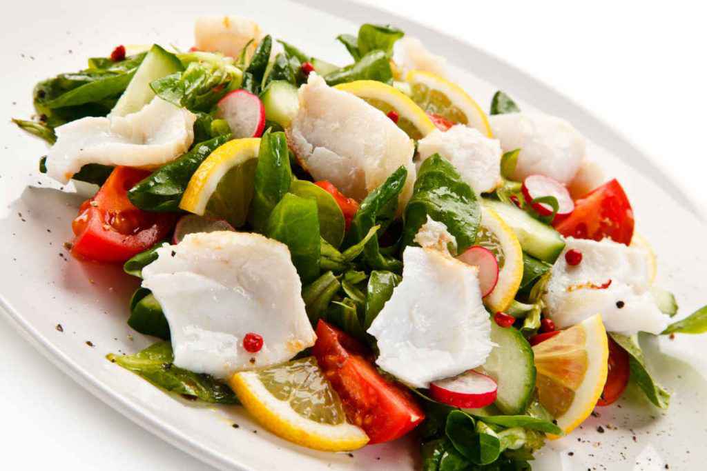 insalata di merluzzo in cosa mangiare a pranzo come piatto unico