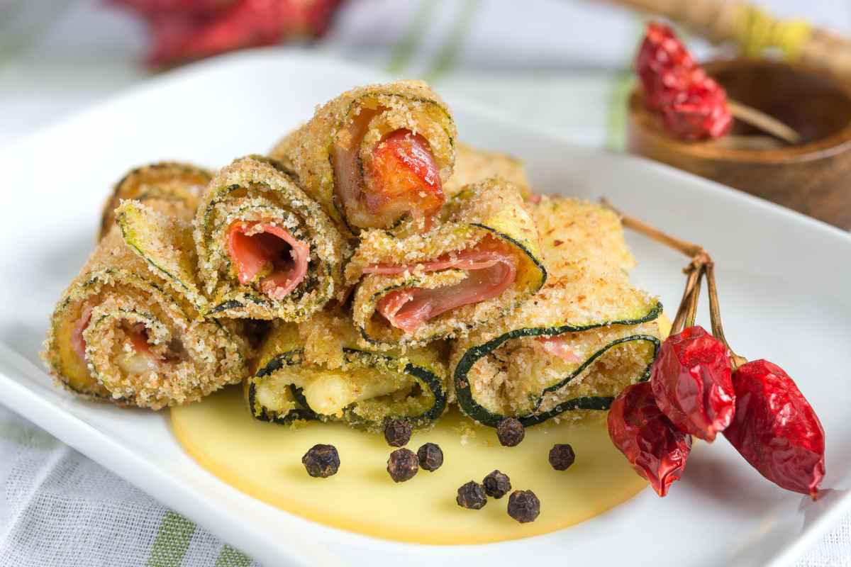 involtini di zucchine gratinati