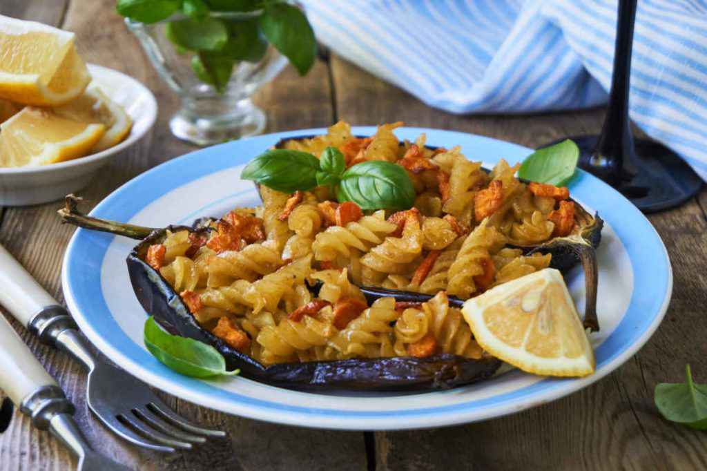 melanzane ripiene di pasta