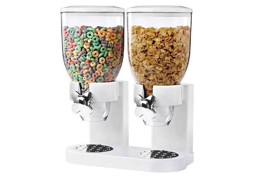 doppio dispenser per cereali e muesli