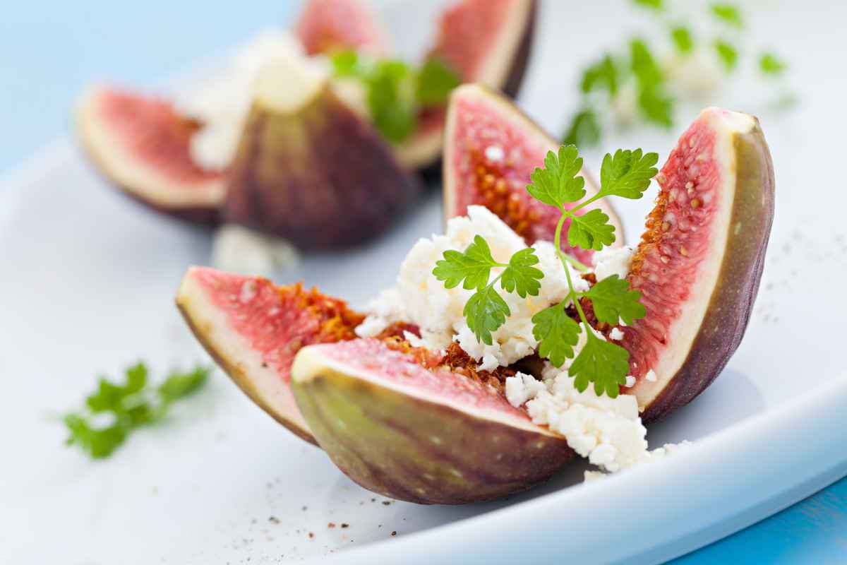 fichi e formaggio per antipasti con la frutta